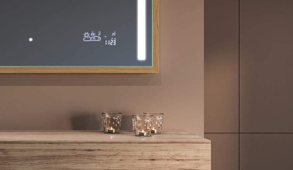 Lustro w czarnej ramie loft do nowoczesnych i minimalistycznych łazienek | ARTFORMA