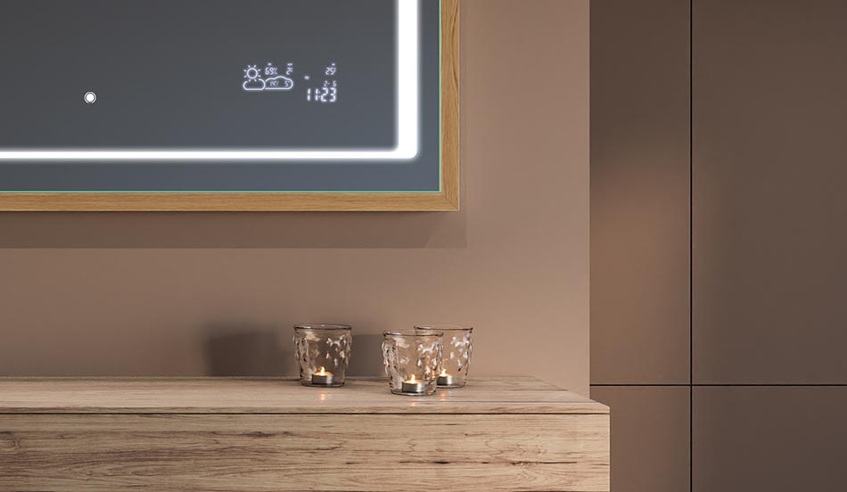 Lustro w czarnej ramie loft do nowoczesnych i minimalistycznych łazienek | ARTFORMA