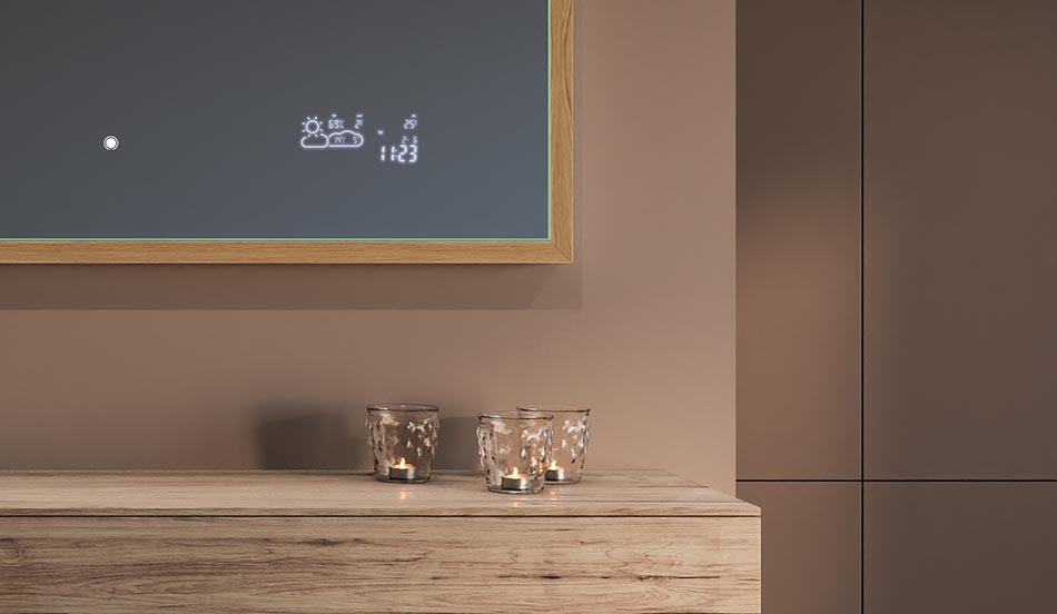 Lustro w czarnej ramie loft do nowoczesnych i minimalistycznych łazienek | ARTFORMA