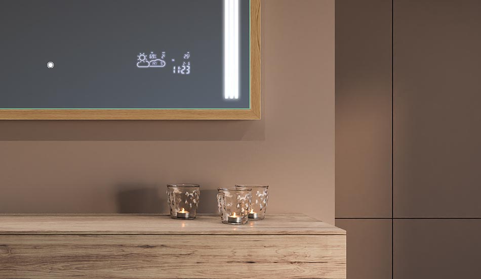 Lustro w czarnej ramie loft do nowoczesnych i minimalistycznych łazienek | ARTFORMA