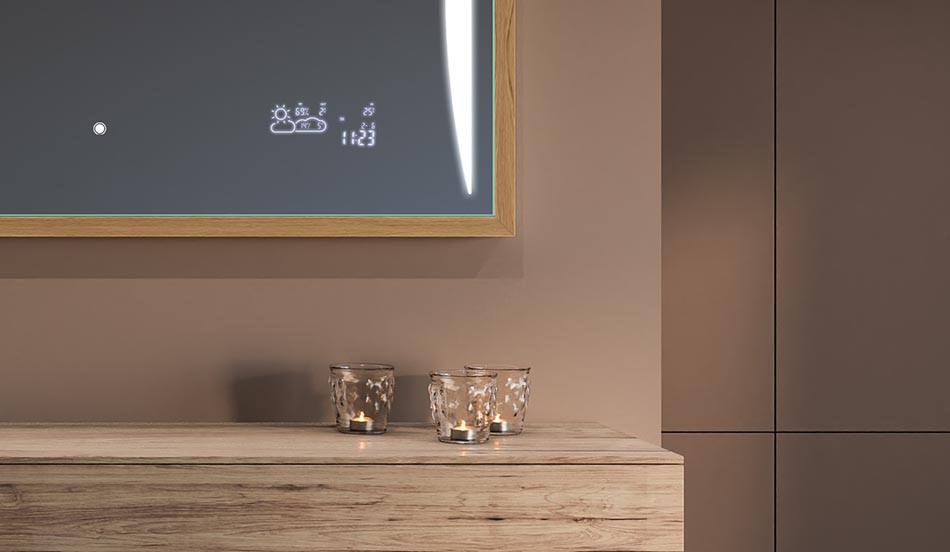 Lustro w czarnej ramie loft do nowoczesnych i minimalistycznych łazienek | ARTFORMA