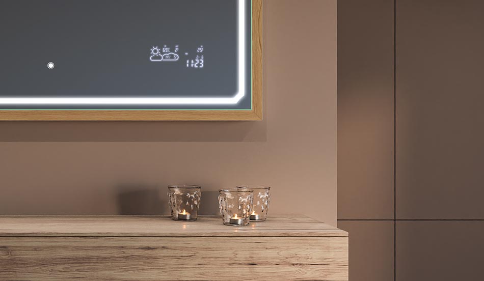 Lustro w czarnej ramie loft do nowoczesnych i minimalistycznych łazienek | ARTFORMA