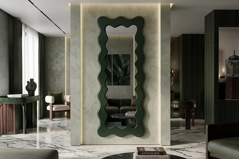 Lustro w ramie z MDF
