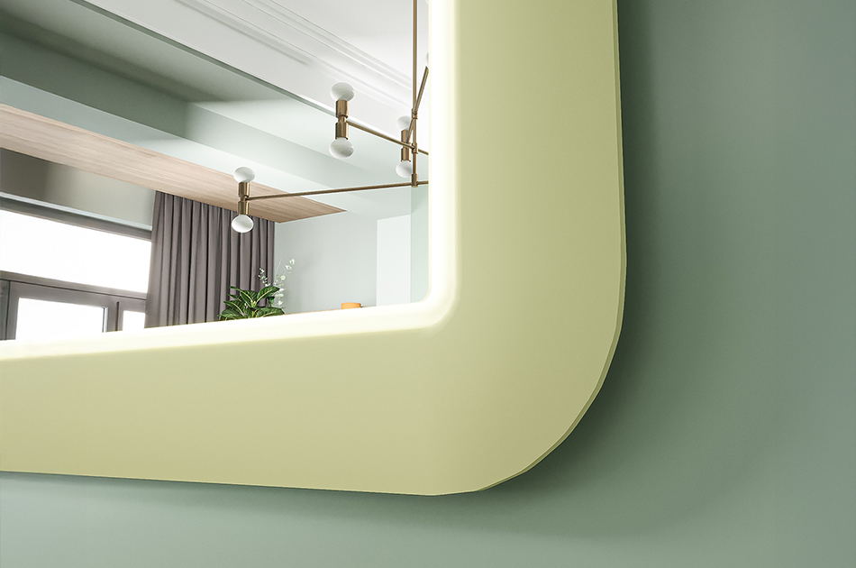 Lustro w ramie z MDF