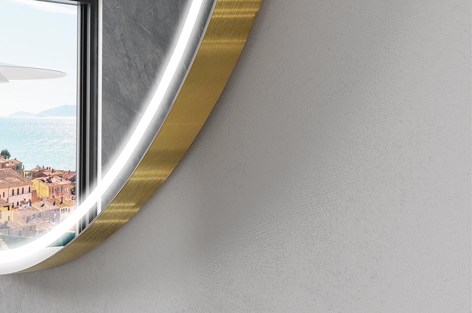 Inteligentne lustro smart w nieregularnym kształcie, idealne do nowoczesnej łazienki | ARTFORMA