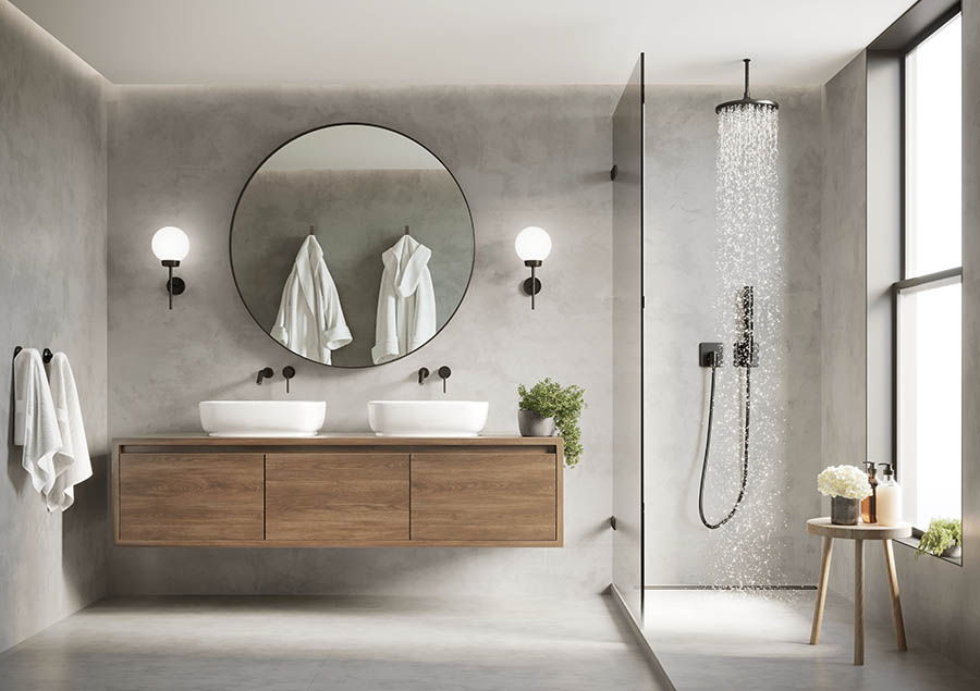 Minimalizm w aranżacji łazienki w stylu skandynawskim
