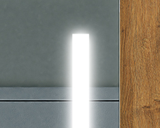 Białe zimne oświetlenie LED znanego producenta Philips o większej mocy oświetlenia oraz żywotności diod.