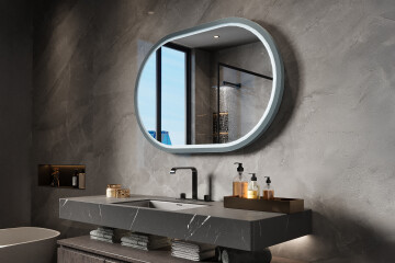 Lustra LED w ramie MDF