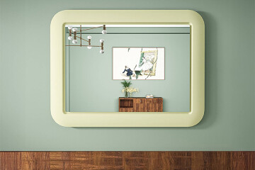 Lustra w ramie MDF