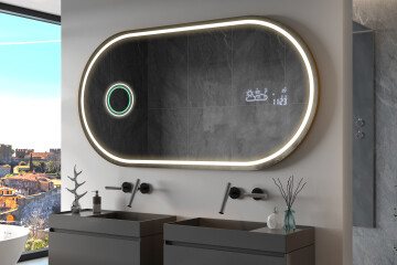 Lustra LED w ramie
