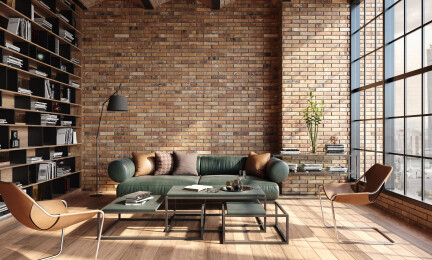 Salony w stylu loft – surowość i nowoczesność w salonie