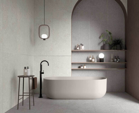Gres na podłogę 60x120 cm szary mat A4H1096 Shellstone Grigio
