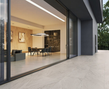 Gres szkliwiony na podłogę 120x280 cm szary kamienny mat A4H1129 Agathos Grey