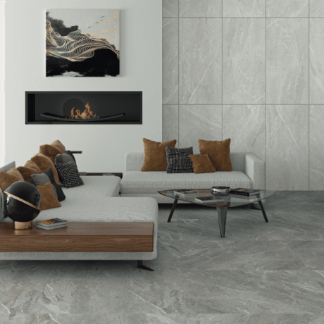 Gres Szkliwiony na podłogę 60x120cm jasny szary mat rektyfikowany A4H125 Materia Pearl #1