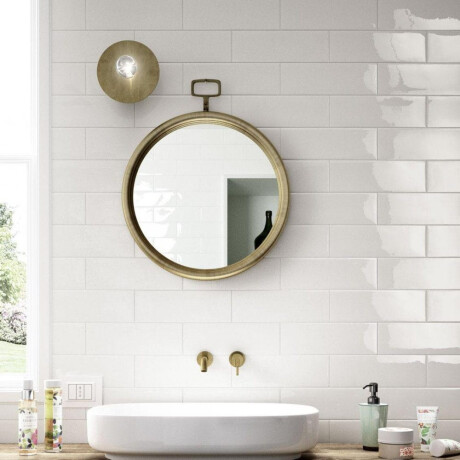 Płytka ceramiczna na ścianę 10x30 biała połysk płaska A4H17 Blanco Brillo #1