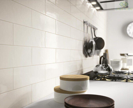 Płytka ceramiczna na ścianę 10x30 biała matowa płaska A4H18 Blanco Mate