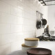 Płytka ceramiczna na ścianę 10x30 biała matowa płaska A4H18 Blanco Mate #1
