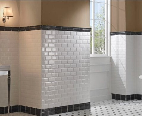 Płytka ceramiczna fazowana na ścianę 10x20 biała połysk fazowana A4H22 Blanco Brillo