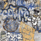 Gres szkliwiony na podłogę 120x280 cm szary matowy rektyfikowany A4H248 City Graffiti Grey #1
