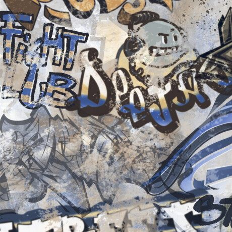 Gres szkliwiony na podłogę 120x280 cm szary matowy rektyfikowany A4H248 City Graffiti Grey #5