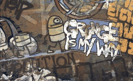 Gres szkliwiony na podłogę wielkoformatowy 120x280 cm matowy rektyfikowany A4H262 City Graffiti Multicolor
