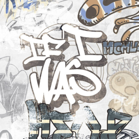 Gres szkliwiony na podłogę 120x280 cm szary matowy rektyfikowany A4H640 City Graffiti White #2