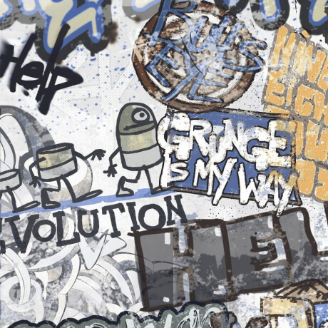 Gres szkliwiony na podłogę 120x280 cm szary matowy rektyfikowany A4H640 City Graffiti White #4