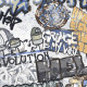 Gres szkliwiony na podłogę 120x280 cm szary matowy rektyfikowany A4H640 City Graffiti White #4