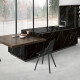 Gres wielkoformatowy 120x280 marmur czarny z białą żyłą mat A4H688 Markina Black #7