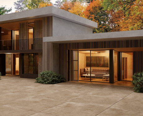 Gres wielkoformatowy 120x280 beton taupe mat A4H758 Louft Taupe