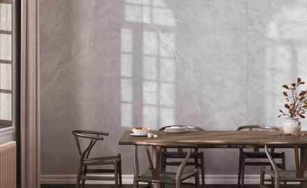 Gres wielkoformatowy 120x280 marmur z żyłami połysk A4H800 Omani Pearl