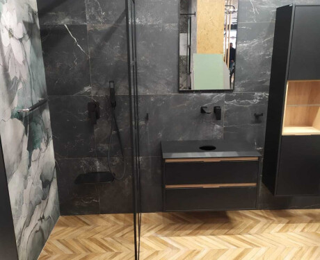 Gres Szkliwiony na podłogę 60x120cm czarny mat rektyfikowany A4H85 Iroc Black