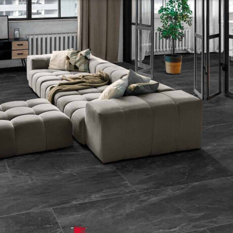 Gres Szkliwiony na podłogę 60x120cm czarny mat rektyfikowany A4H85 Iroc Black #18