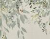 Gres na ścianę 60x120 cm szary w kwiatowe wzory mat A4H918 Flower