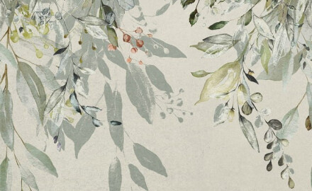 Gres na ścianę 60x120 cm szary w kwiatowe wzory mat A4H918 Flower