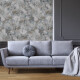 Gres na ścianę 60x120 cm szary w kwiatowe wzory mat A4H921 Jam #3