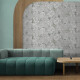 Gres na ścianę 60x120 cm szary w kwiatowe wzory mat A4H923 Lirio #3