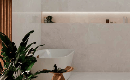 Gres wielkoformatowy100x100 marmur z żyłami połysk A4H941 Saffire Cream