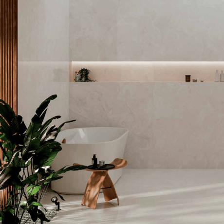 Gres wielkoformatowy100x100 marmur z żyłami połysk A4H941 Saffire Cream #1