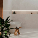 Gres wielkoformatowy100x100 marmur z żyłami połysk A4H941 Saffire Cream #1