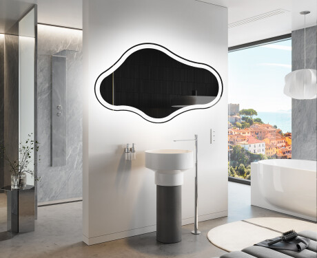 Lustro asymetryczne łazienkowe podświetlane LED C222 #9