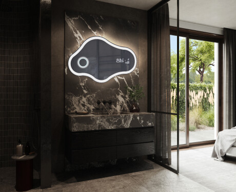 Lustro asymetryczne łazienkowe podświetlane LED C222 #10