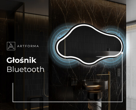 Lustro LED nieregularne z oświetleniem na ścianę C223 #5