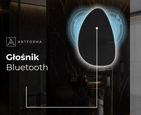 Lustro plama asymetryczne łazienkowe podświetlane LED D221 #5