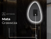 Lustro asymetryczne łazienkowe podświetlane LED B222 #8
