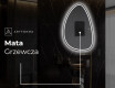 Lustro asymetryczne łazienkowe podświetlane LED B223 #8