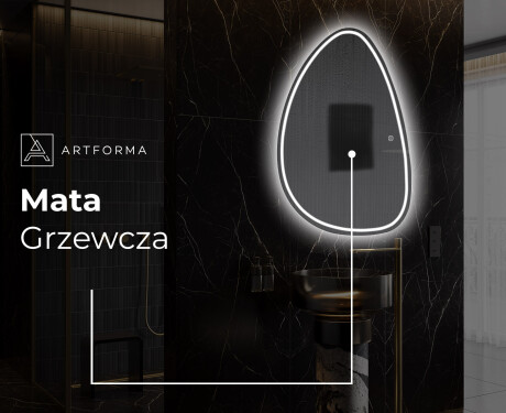 Lustro asymetryczne łazienkowe podświetlane LED B223 #8