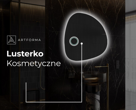 Lustro LED nieregularne z oświetleniem na ścianę EG221 #4