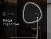 Lustro LED nieregularne z oświetleniem na ścianę EG221 #6