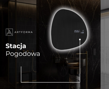 Lustro LED nieregularne z oświetleniem na ścianę EG221 #6